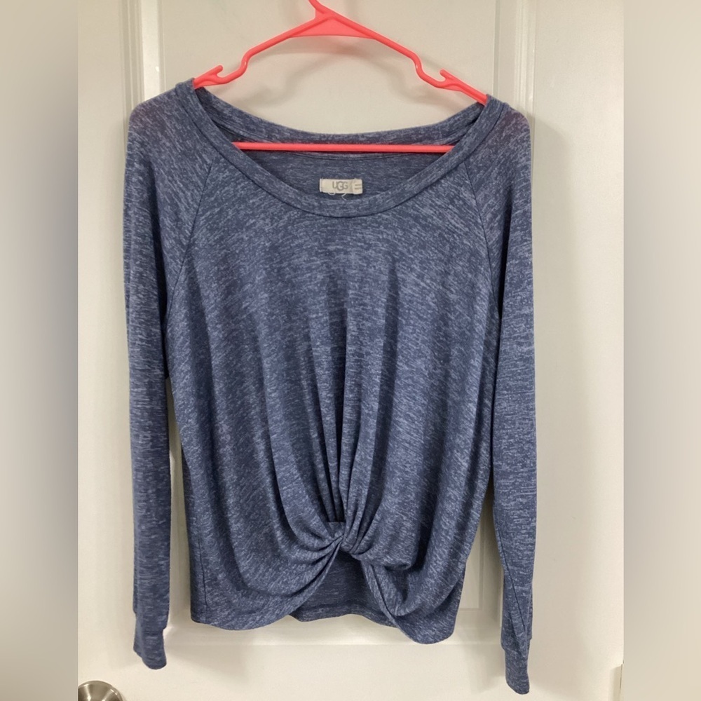 UGG Women's Heathered Blue Long Sleeve Top